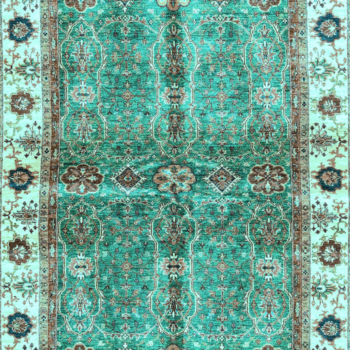Oriental Light Blue Traditional Rug, abs3196lblu