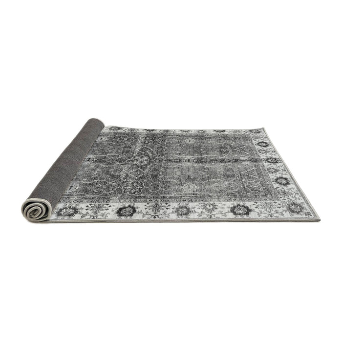 Sideview of Oriental Gray Traditional Rug, abs3196gry