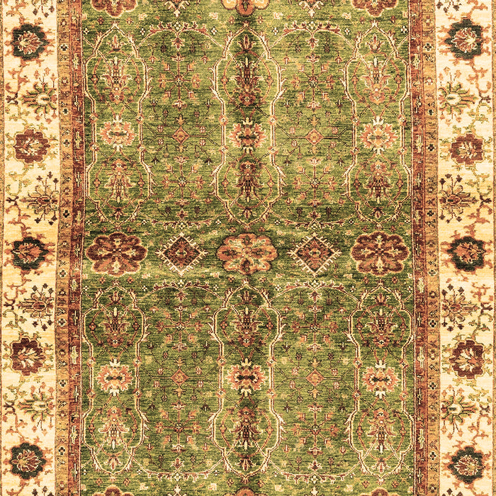 Machine Washable Oriental Brown Traditional Rug, wshabs3196brn