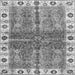 Square Oriental Gray Traditional Rug, abs3196gry