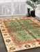 Abstract Red Oriental Rug in Family Room, abs3196