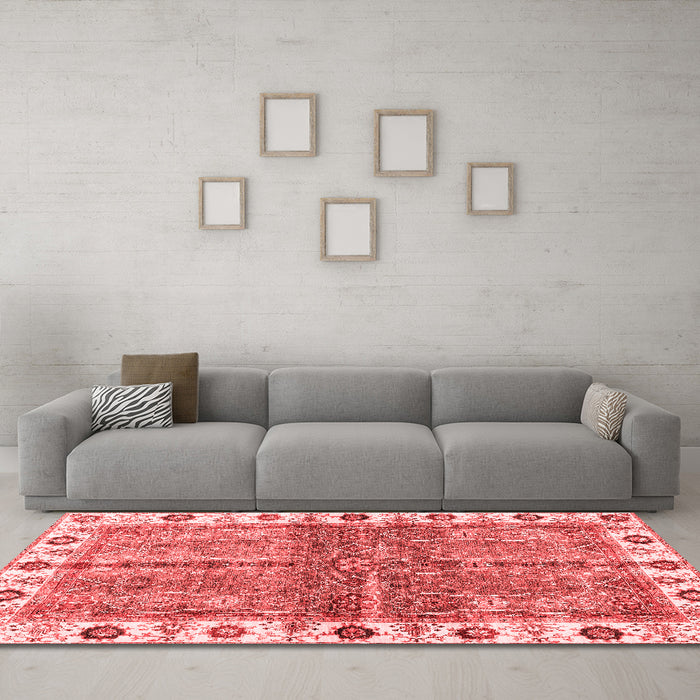 Traditional Red Washable Rugs