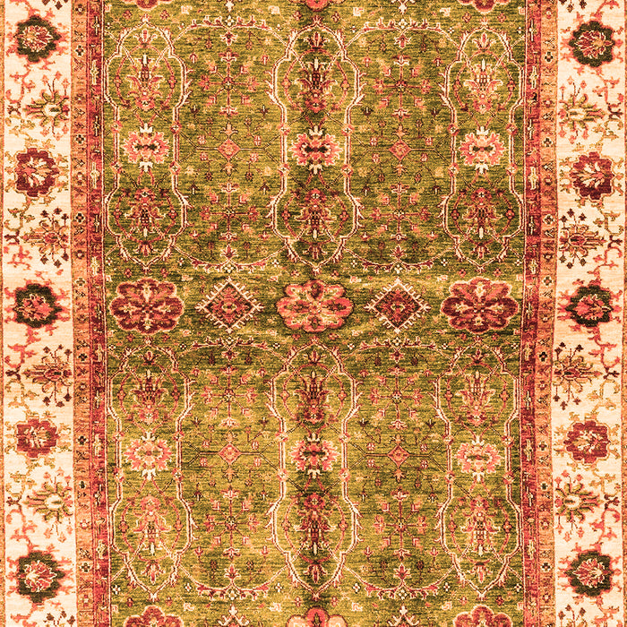 Oriental Orange Traditional Rug, abs3196org