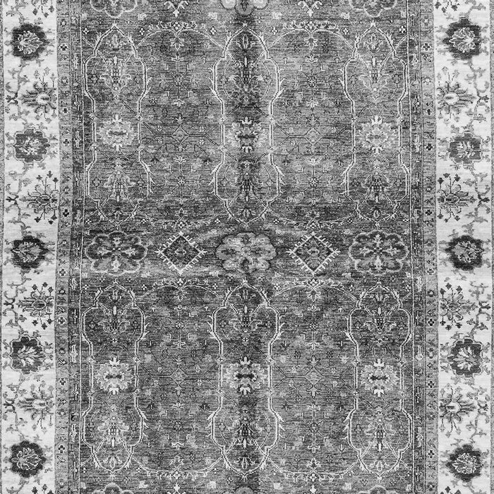 Machine Washable Oriental Gray Traditional Rug, wshabs3196gry