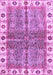 Machine Washable Oriental Purple Traditional Area Rugs, wshabs3196pur