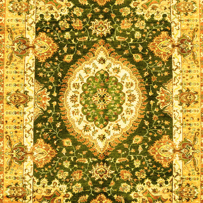 Machine Washable Abstract Yellow Modern Rug, wshabs3197yw