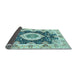 Sideview of Abstract Light Blue Modern Rug, abs3197lblu