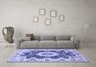 Machine Washable Abstract Blue Modern Rug in a Living Room, wshabs3197blu