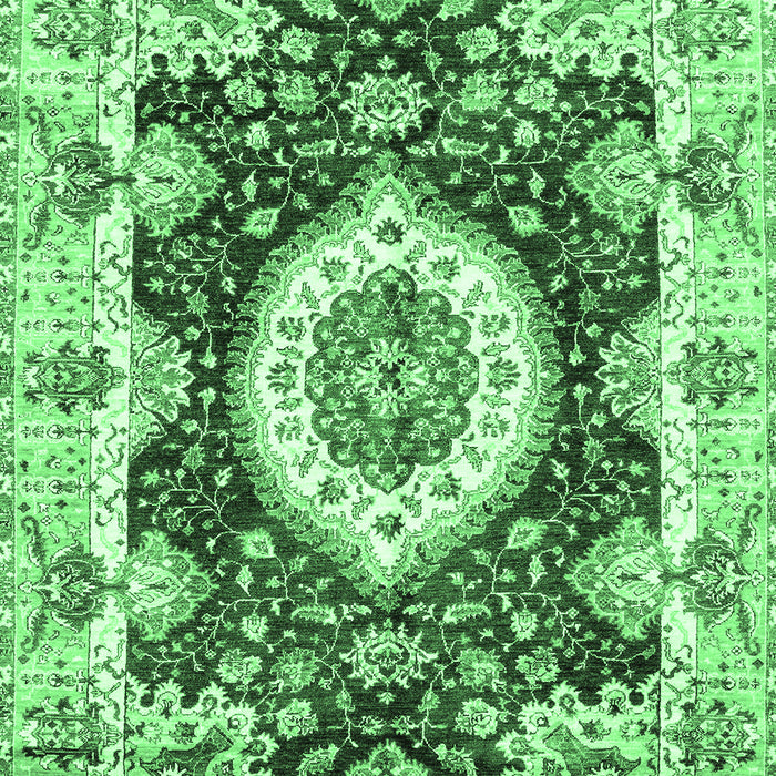 Machine Washable Abstract Emerald Green Modern Area Rugs, wshabs3197emgrn