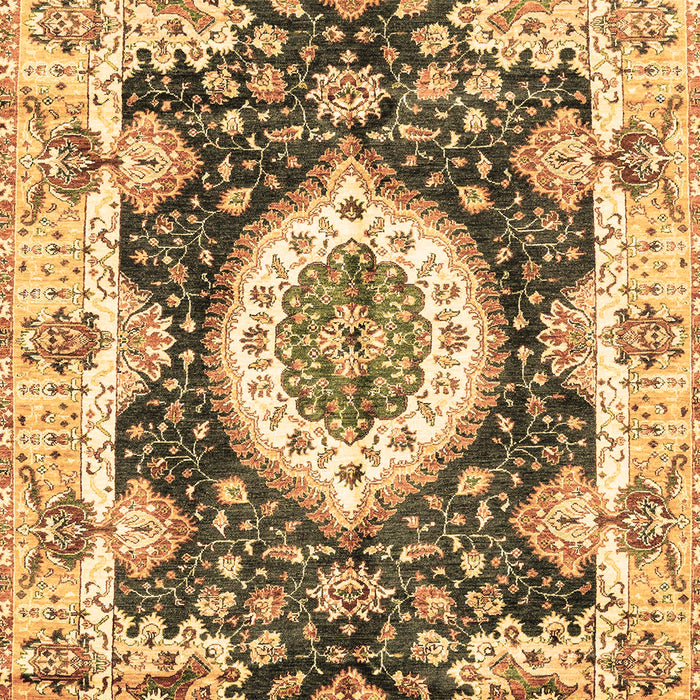 Machine Washable Abstract Brown Modern Rug, wshabs3197brn