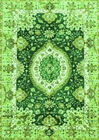 Abstract Green Modern Rug, abs3197grn