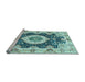 Sideview of Machine Washable Abstract Light Blue Modern Rug, wshabs3197lblu