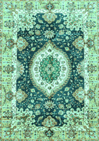 Abstract Turquoise Modern Rug, abs3197turq