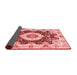 Abstract Red Modern Area Rugs