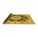 Sideview of Abstract Yellow Modern Rug, abs3197yw