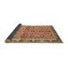 Sideview of Abstract Brown Oriental Rug, abs3198