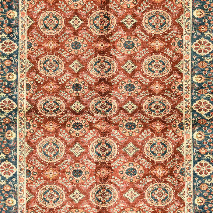 Machine Washable Abstract Brown Sugar Brown Rug, wshabs3198