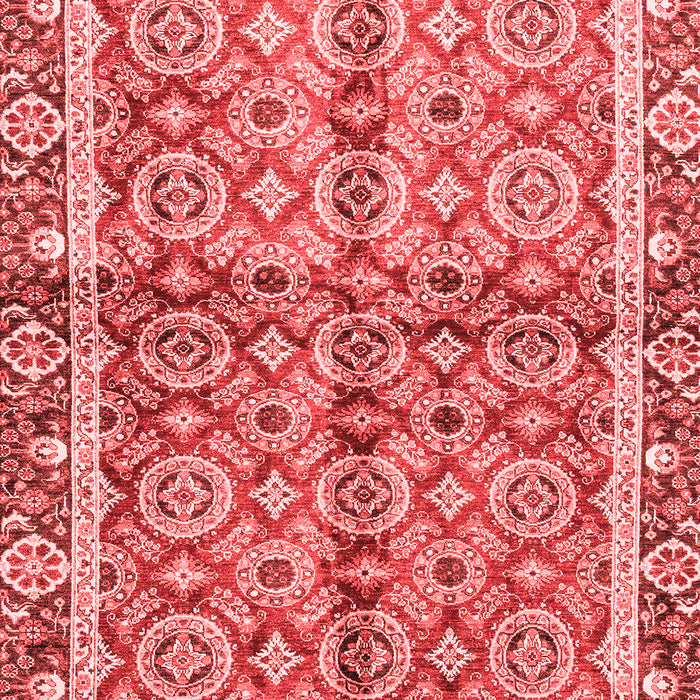 Machine Washable Oriental Red Traditional Rug, wshabs3198red