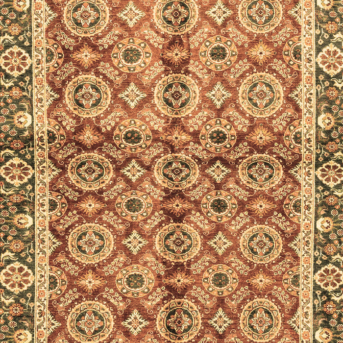 Machine Washable Oriental Brown Traditional Rug, wshabs3198brn