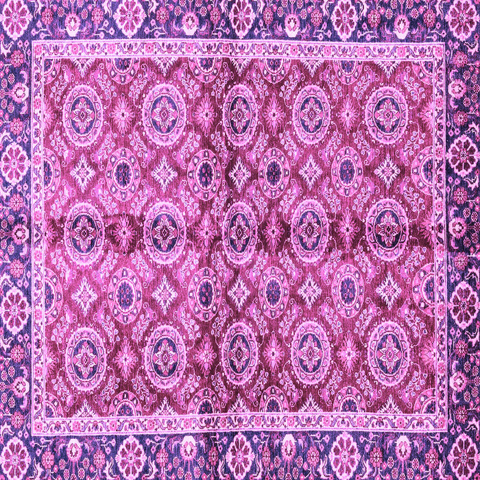 Square Oriental Purple Traditional Rug, abs3198pur