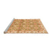 Sideview of Machine Washable Oriental Orange Traditional Area Rugs, wshabs3199org