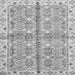 Square Machine Washable Oriental Gray Traditional Rug, wshabs3199gry