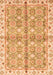 Machine Washable Oriental Orange Traditional Area Rugs, wshabs3199org