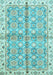 Machine Washable Oriental Light Blue Traditional Rug, wshabs3199lblu