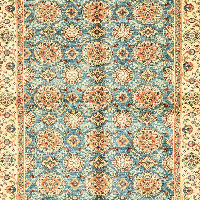 Machine Washable Abstract Dark Gold Brown Rug, wshabs3199