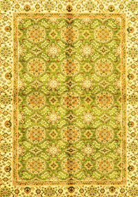 Oriental Yellow Traditional Rug, abs3199yw