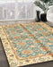 Machine Washable Abstract Dark Gold Brown Rug in a Family Room, wshabs3199