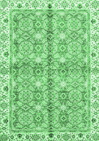 Oriental Emerald Green Traditional Rug, abs3199emgrn