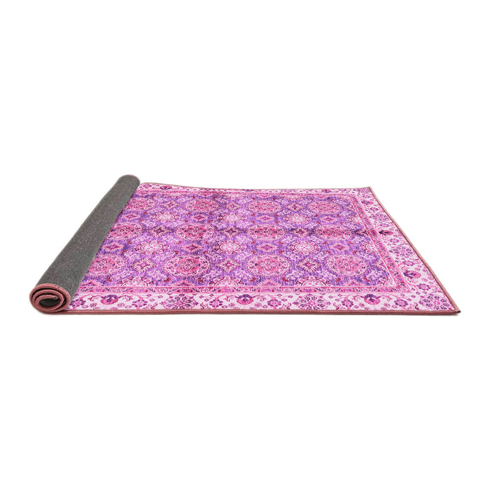 Sideview of Oriental Pink Traditional Rug, abs3199pnk