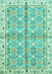 Oriental Turquoise Traditional Rug, abs3199turq