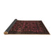 Sideview of Abstract Brown Modern Rug, abs319brn