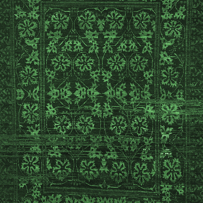 Machine Washable Abstract Emerald Green Modern Area Rugs, wshabs319emgrn