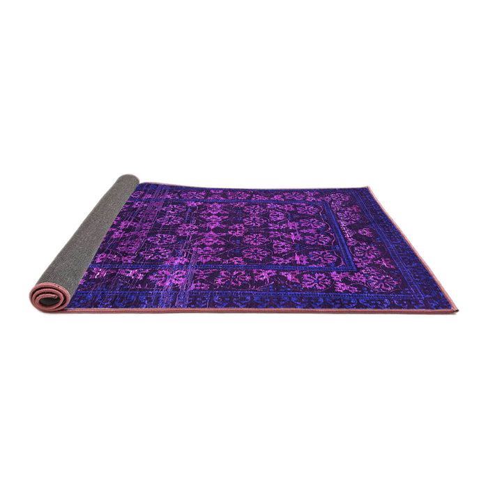 Sideview of Abstract Purple Modern Rug, abs319pur