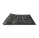 Sideview of Abstract Gray Modern Rug, abs319gry