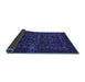 Sideview of Abstract Blue Modern Rug, abs319blu