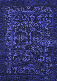 Abstract Blue Modern Rug, abs319blu