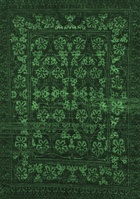 Abstract Emerald Green Modern Rug, abs319emgrn