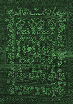 Abstract Emerald Green Modern Rug, abs319emgrn