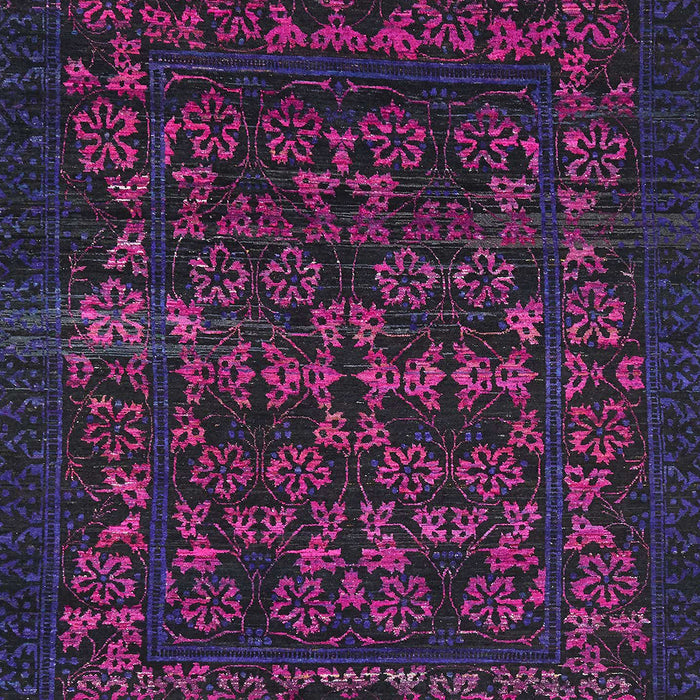 Machine Washable Abstract Purple Haze Purple Rug, wshabs319