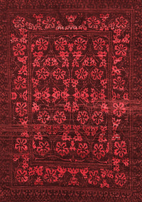 Abstract Red Modern Rug, abs319red