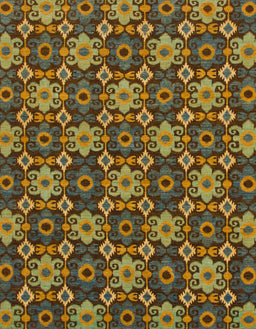 Abstract Dark Brown Modern Rug, abs31