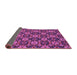 Sideview of Abstract Purple Modern Rug, abs31pur