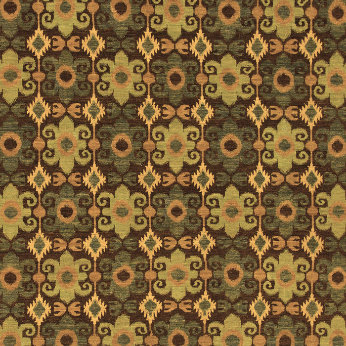 Machine Washable Abstract Brown Modern Rug, wshabs31brn