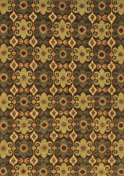 Abstract Brown Modern Rug, abs31brn