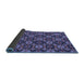 Sideview of Abstract Blue Modern Rug, abs31blu