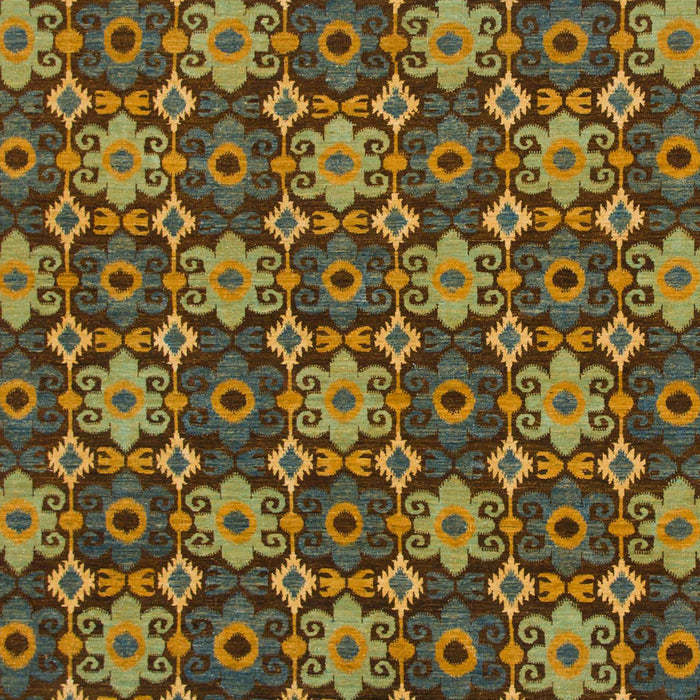 Machine Washable Abstract Dark Golden Brown Rug, wshabs31